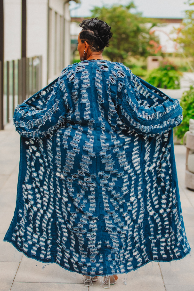 The Blue Ember Kimono