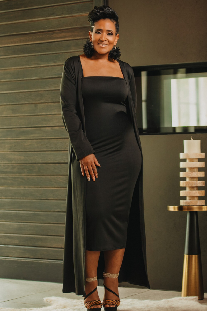 The Icon Cape Dress