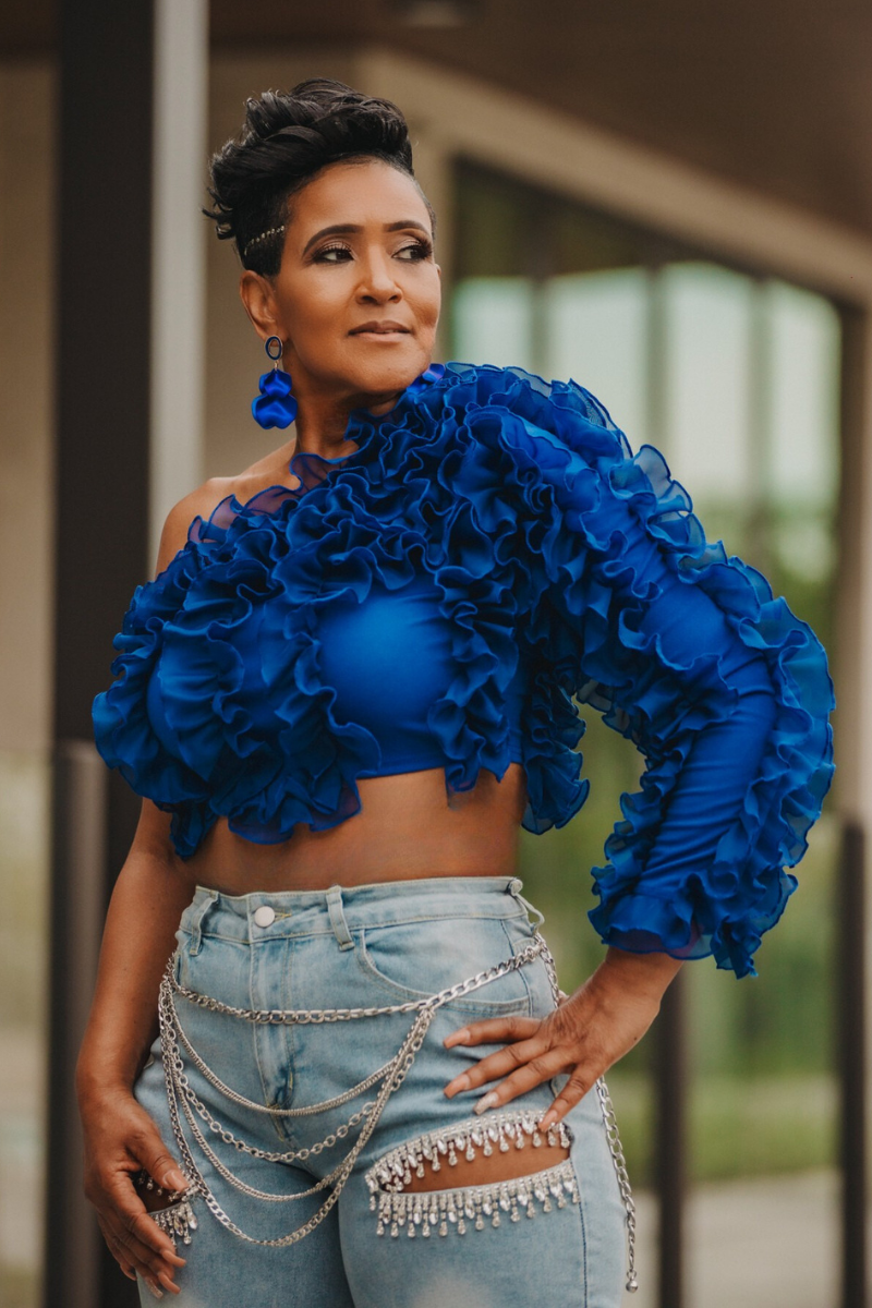 The Sapphire Soirée Top