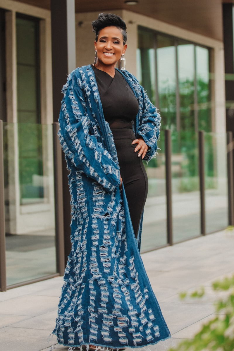 The Blue Ember Kimono