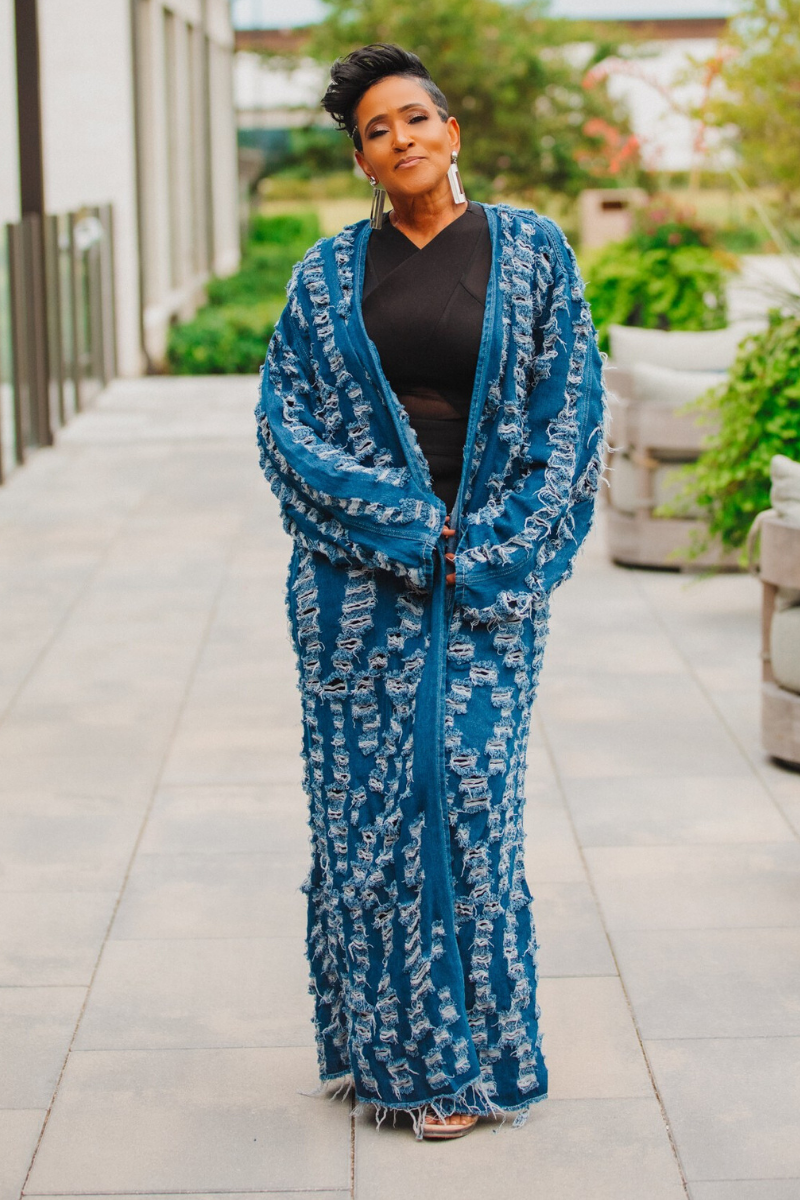 The Blue Ember Kimono