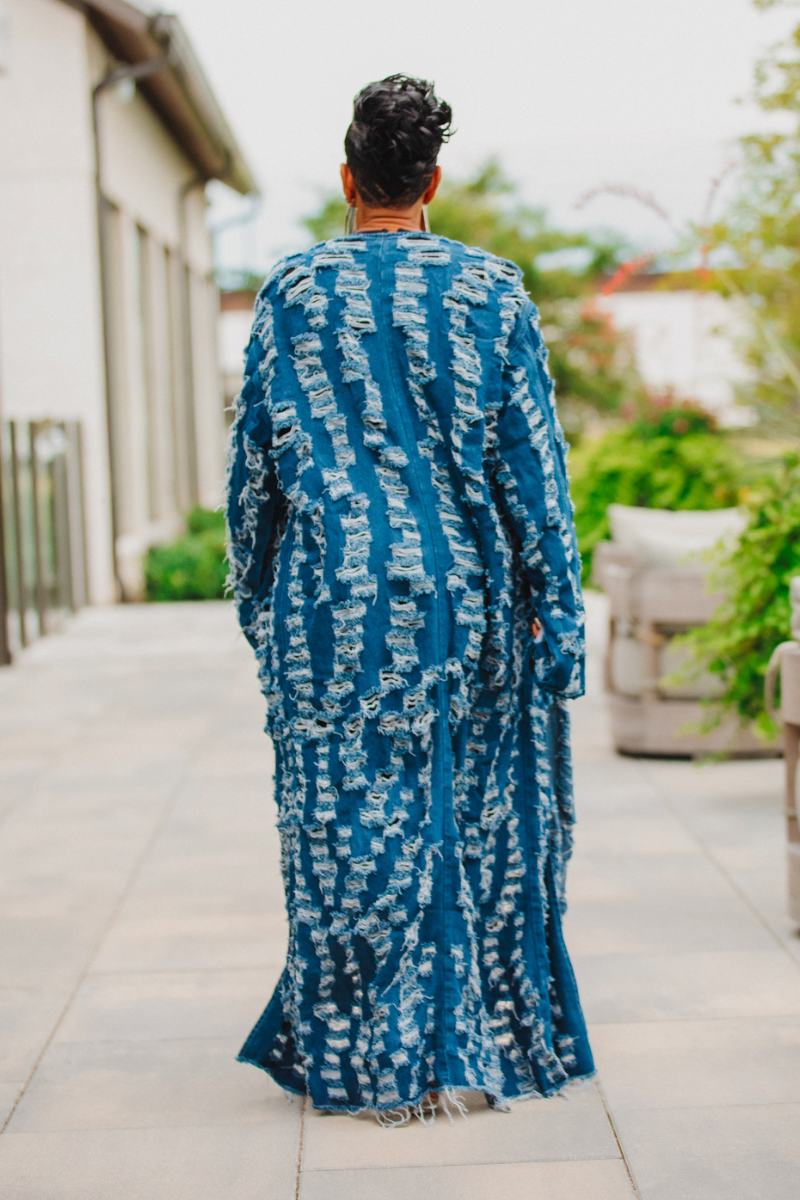 The Blue Ember Kimono